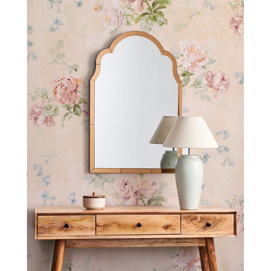 Lustro ścienne NORVILLE Złoty