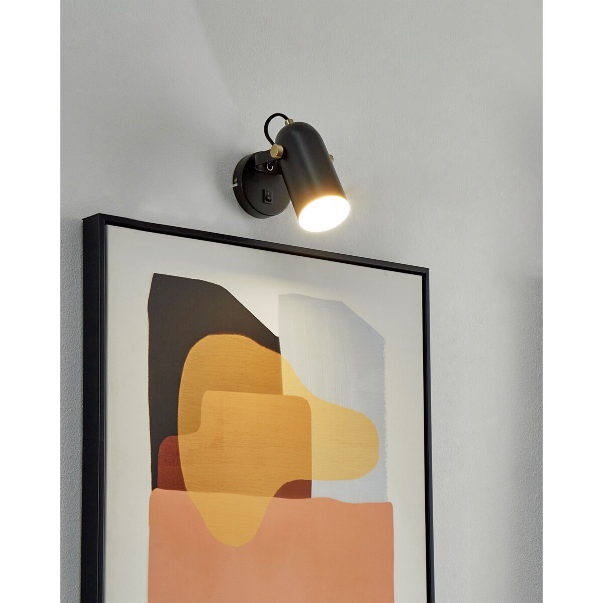 Zestaw 2 lamp spot metalowy czarny TYRIA