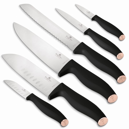 Zestaw 6 noży kuchennych BERLINGER HAUS Black Rose