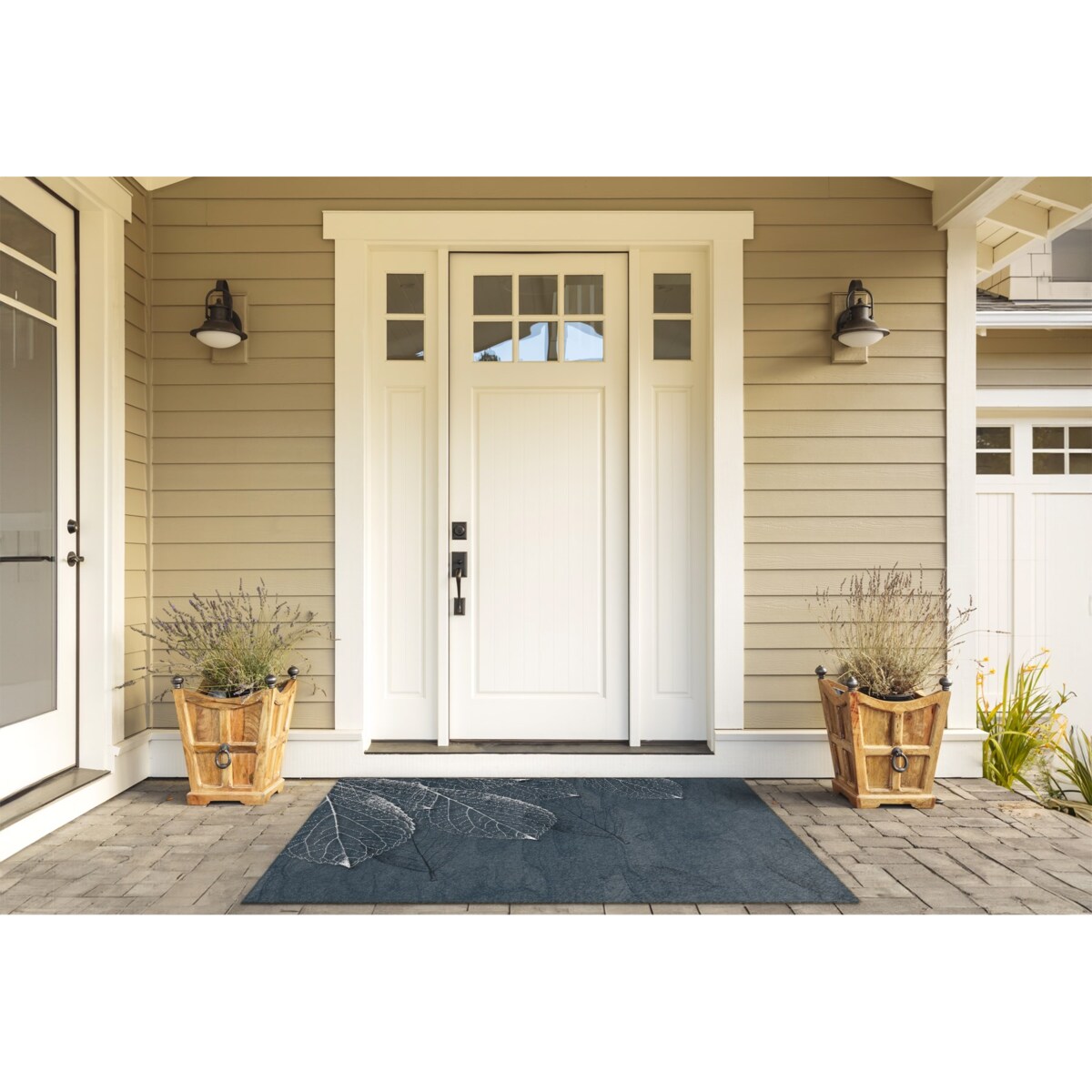 Wycieraczka zewnętrzna XXL Kwiatowy wzór 150x100cm