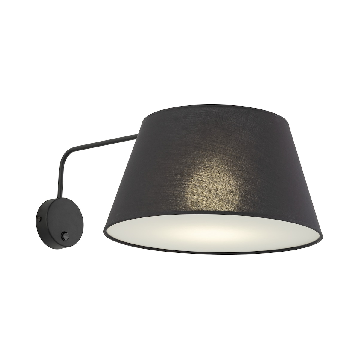 Kinkiet ścienny z włącznikiem TK Lighting FORMO 11343 czarny E27 nowoczesna lampa do sypialni i salonu
