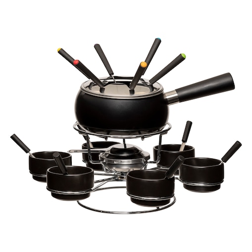 Zestaw do fondue obrotowy na 6 osób, ceramiczny