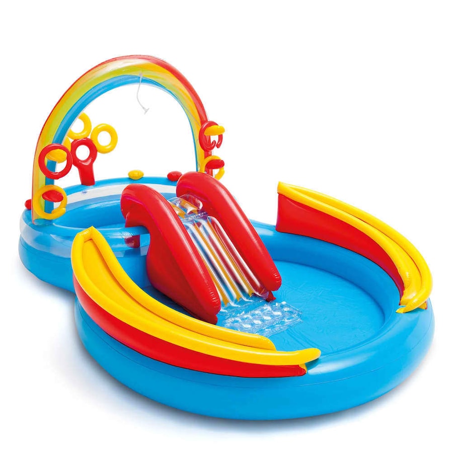 Intex Dmuchany basen Rainbow Ring Play Center, 297x193x135 cm, 57453NP