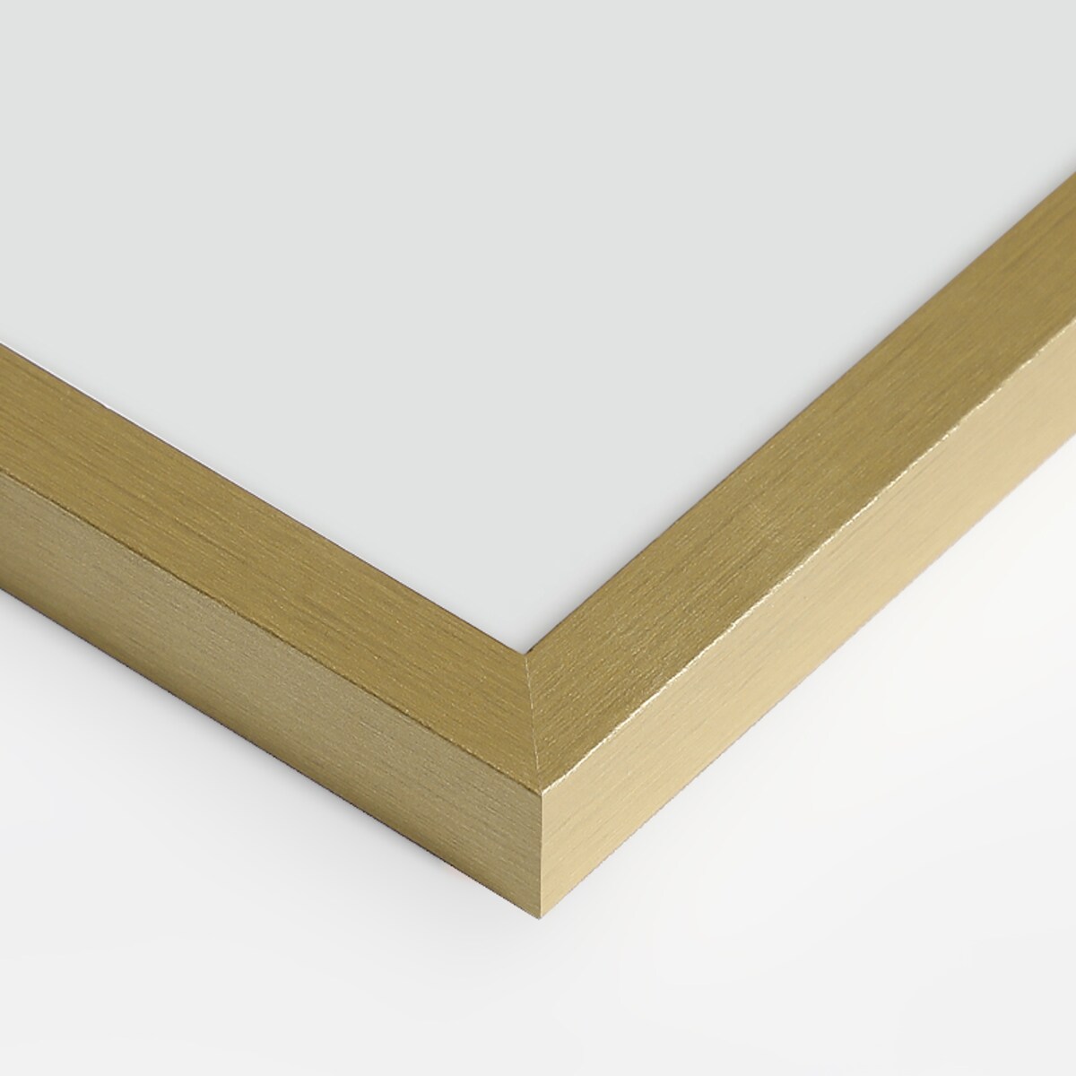 Beżowy Plakat Boho w Złotej Ramie Akwarela Minimalistyczna Abstrakcja Liść