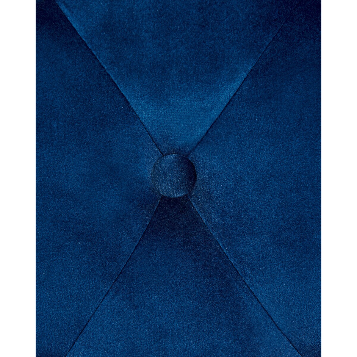 Zestaw 2 krzeseł VELVA Welur Ciemnoniebieski