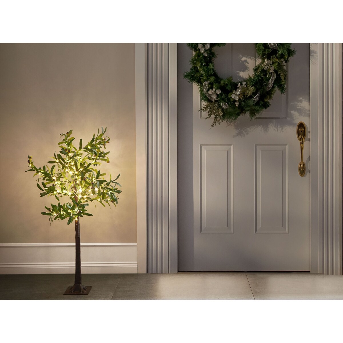 Dekoracja ogrodowa LED CELIONI Drzewko 120 cm Zielony