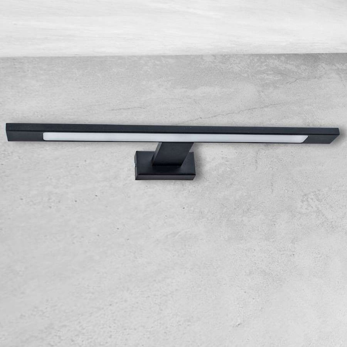 Kinkiet LAMPA ścienna SHINE ML4379 Milagro łazienkowa OPRAWA listwa LED 7W 4000K nad lustro IP44 czarna