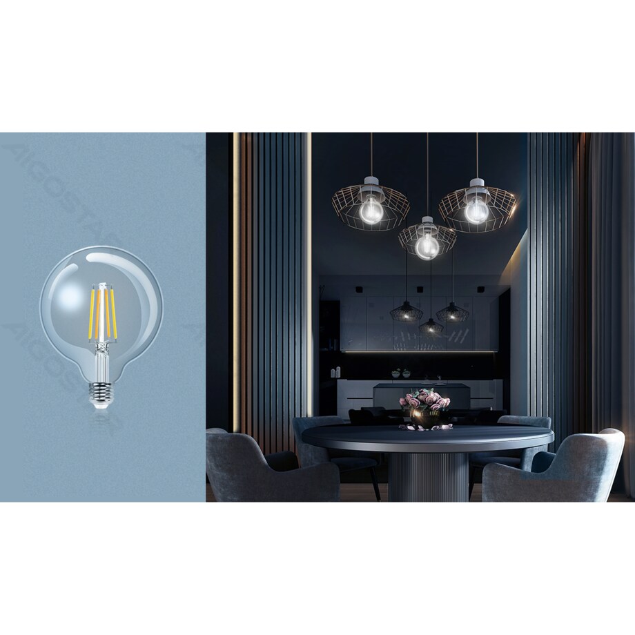 inteligentna żarówka bluetooth mesh g125 6w cct