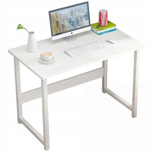 Biurko białe loft pod laptop komputer 80 cm