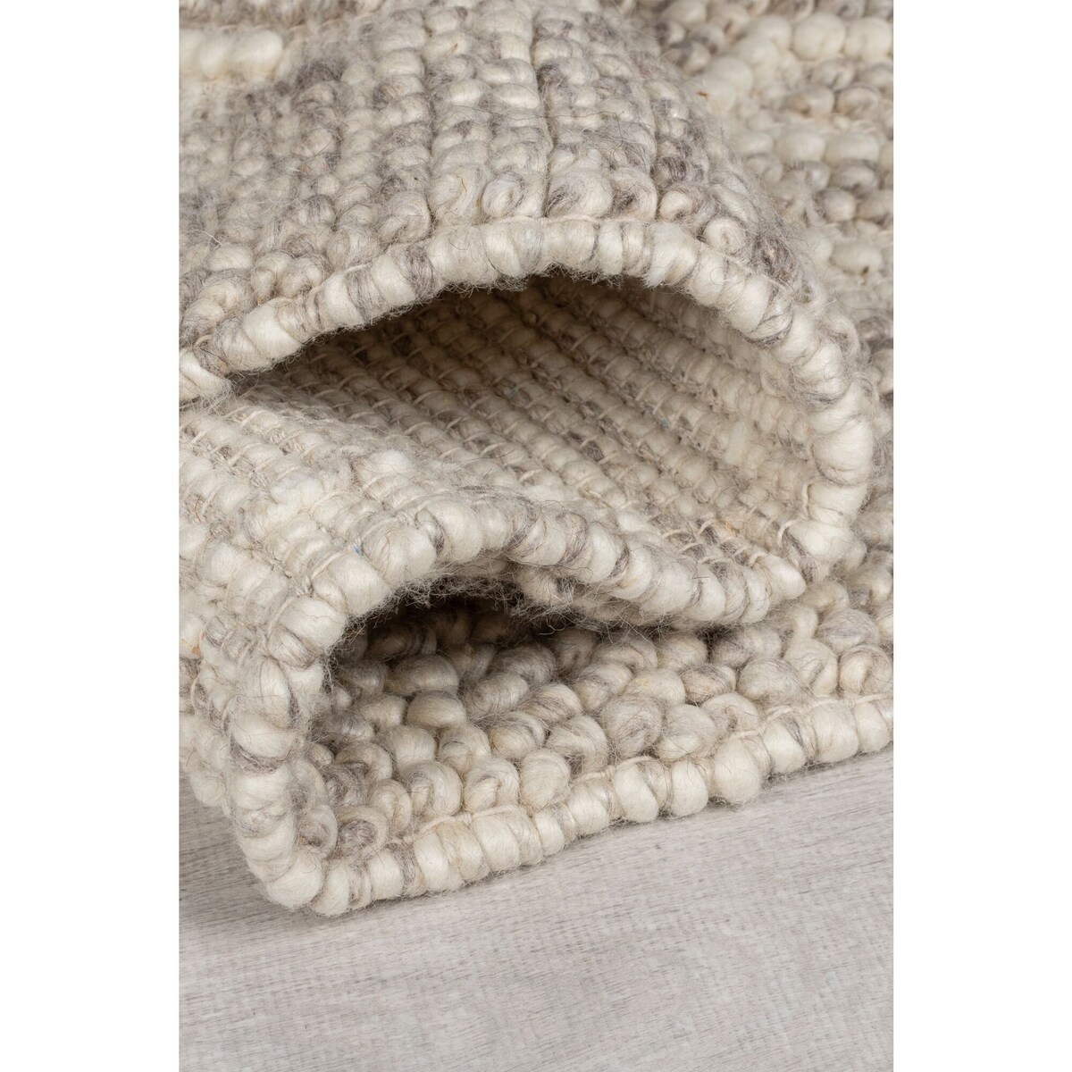 Dywan Wełniany Minerals Diamentowo-Szary 80x150