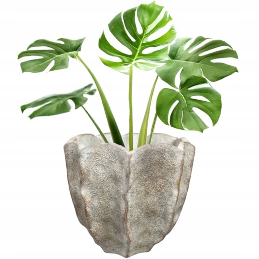 DONICZKA BETONOWA DUŻA 23cm osłonka doniczki na balkon taras zamiokulkas