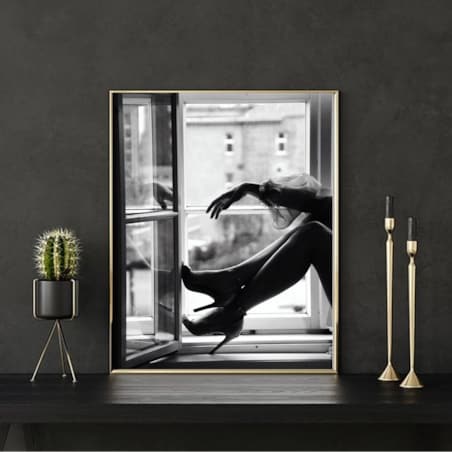 Poster Story, Plakat, Obraz - Szpilki w Oknie, wymiary 30 x 42 cm