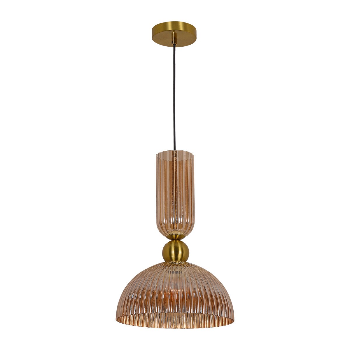 Lampa sufitowa wisząca Light Prestige Piega bursztynowy 1 x E27 1 szt.