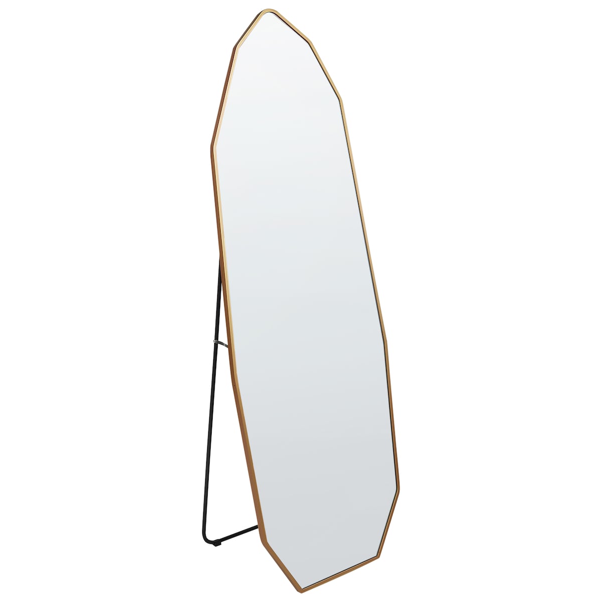 Lustro stojące TARTAS 165 cm Metal Złoty