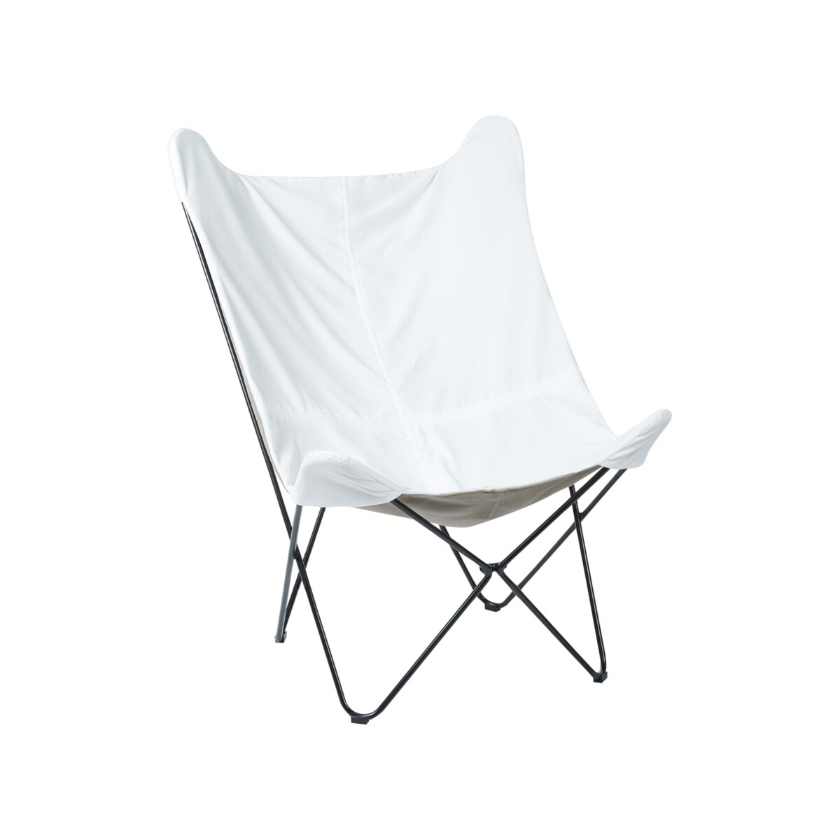 Fotel welurowy biały NYBRO