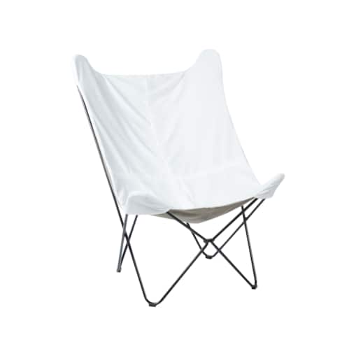 Fotel welurowy biały NYBRO