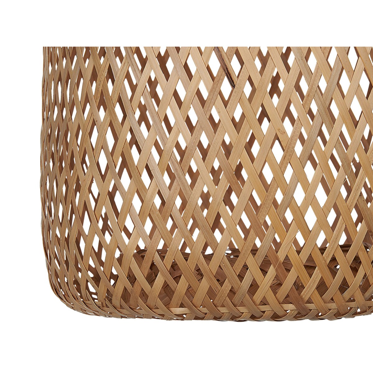 Lampa wisząca bambusowa jasne drewno LWELA