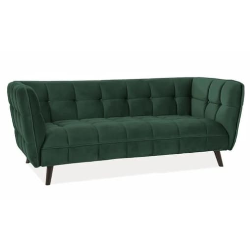 Sofa CASTELLO VELVET 3 zielona