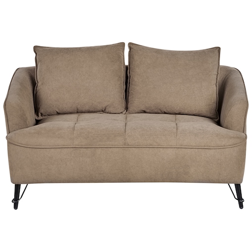 Sofa dla 2 osób HOBRO Jasnobrązowy