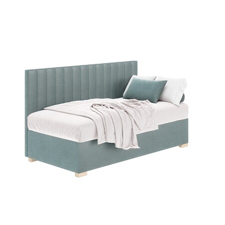 Mesonica Łóżko Chill, linie błękitne, 90x200