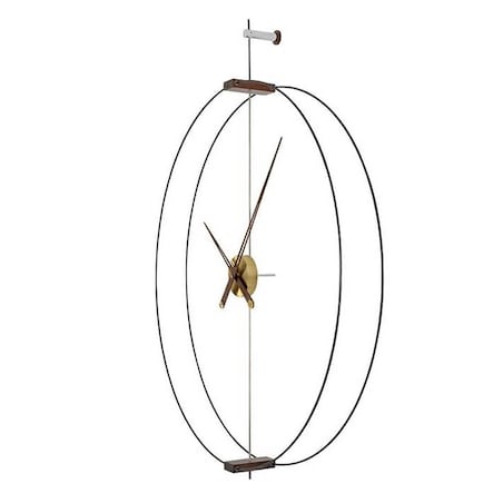 Ścienny zegar Doble Ring DW8211-60 metalowy mosiądz, King Home