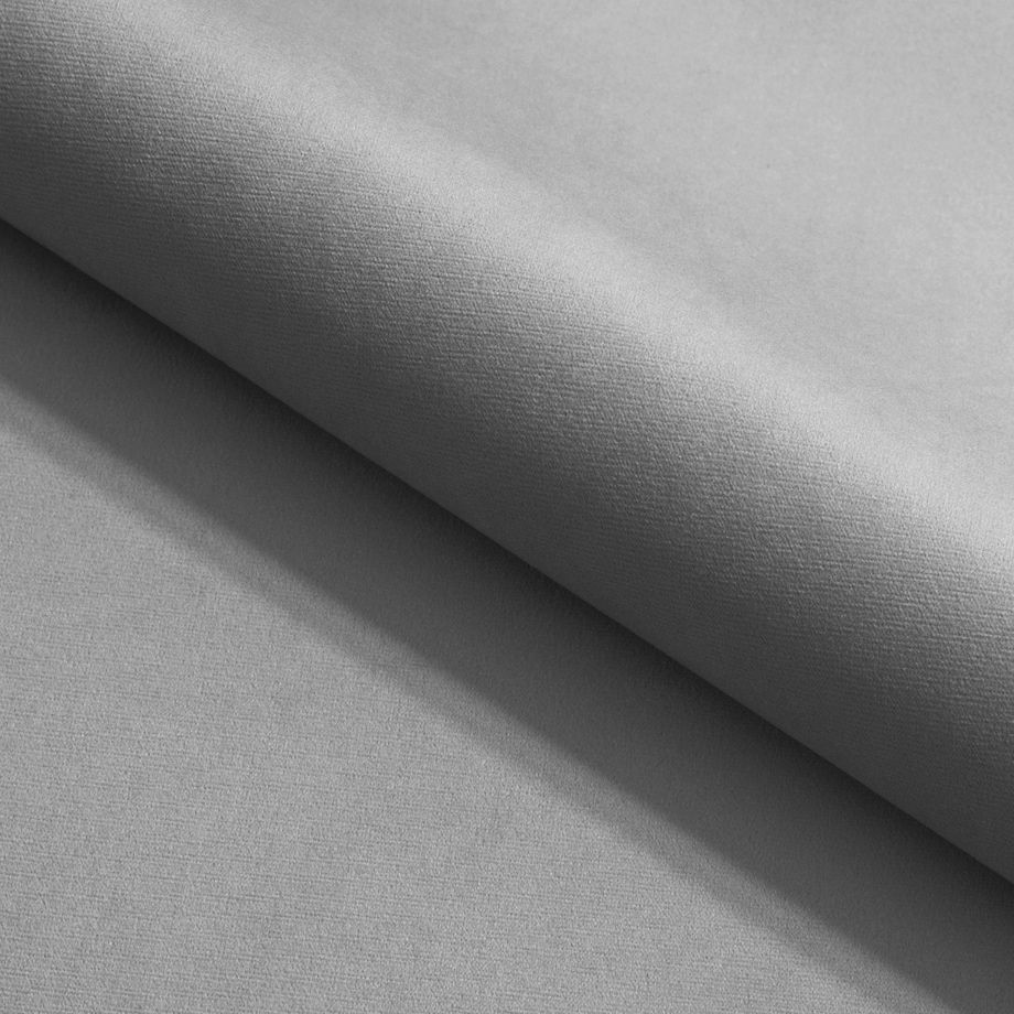 Łóżko sypialniane 160x200 LUXO 8, drewniane nogi, tkanina welur - szare