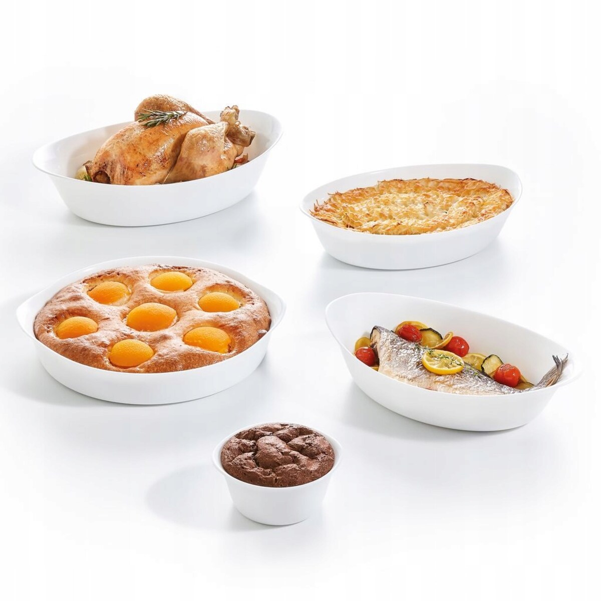 NACZYNIE żaroodporne DO ZAPIEKANIA 32 cm LUMINARC na jedzenie piekarnika