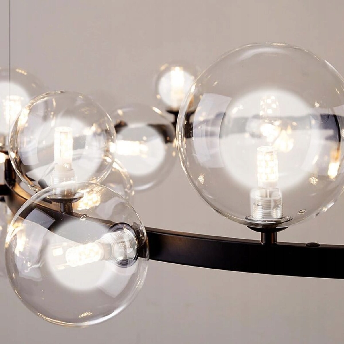 Lampa Sufitowa Wisząca Modern Loft Szklane Kule