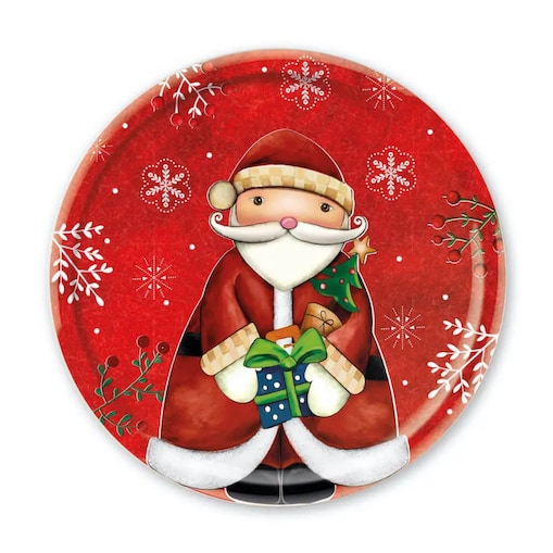 Talerz do ciasta Św. Mikołaj 31 cm - Egan Italy