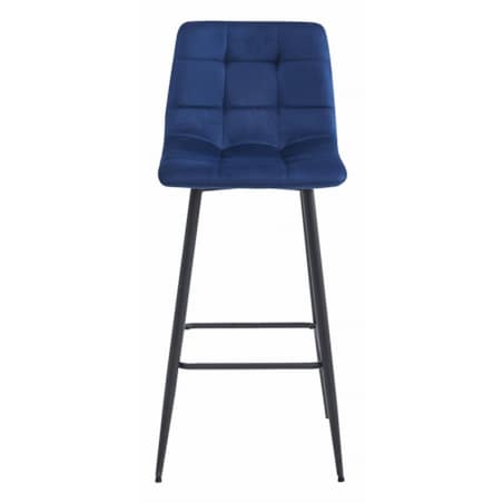 Hoker Do Jadalni Kuchni Baru Wysoki Arceto - Granat Aksamit / Nogi Czarne X 2