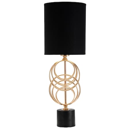 Lampa stołowa ze złotym zdobieniem 58,5x20x20 cm COLICA