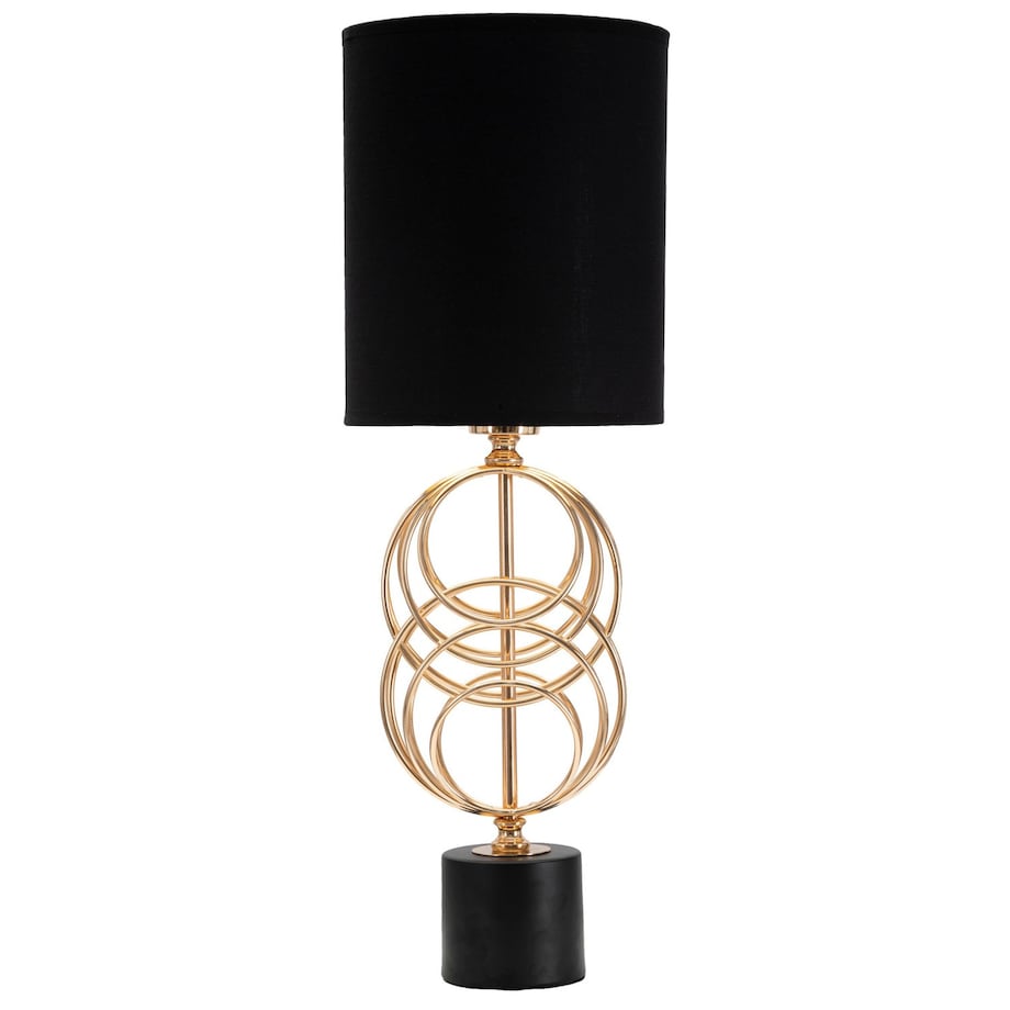 Lampa stołowa ze złotym zdobieniem 58,5x20x20 cm COLICA