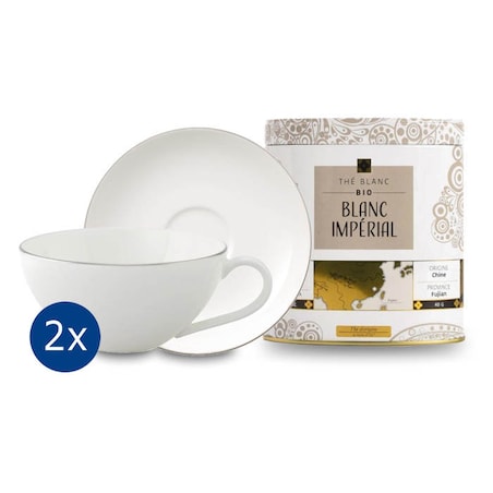 Zestaw prezent ślubny Anmut Platinum + herbata, Villeroy & Boch