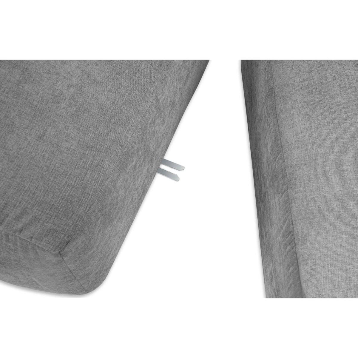 KONSIMO BUFFO 2-osobowa sofa z niezwykle miękkim i wygodnym siedziskiem, kolor jasny popielaty