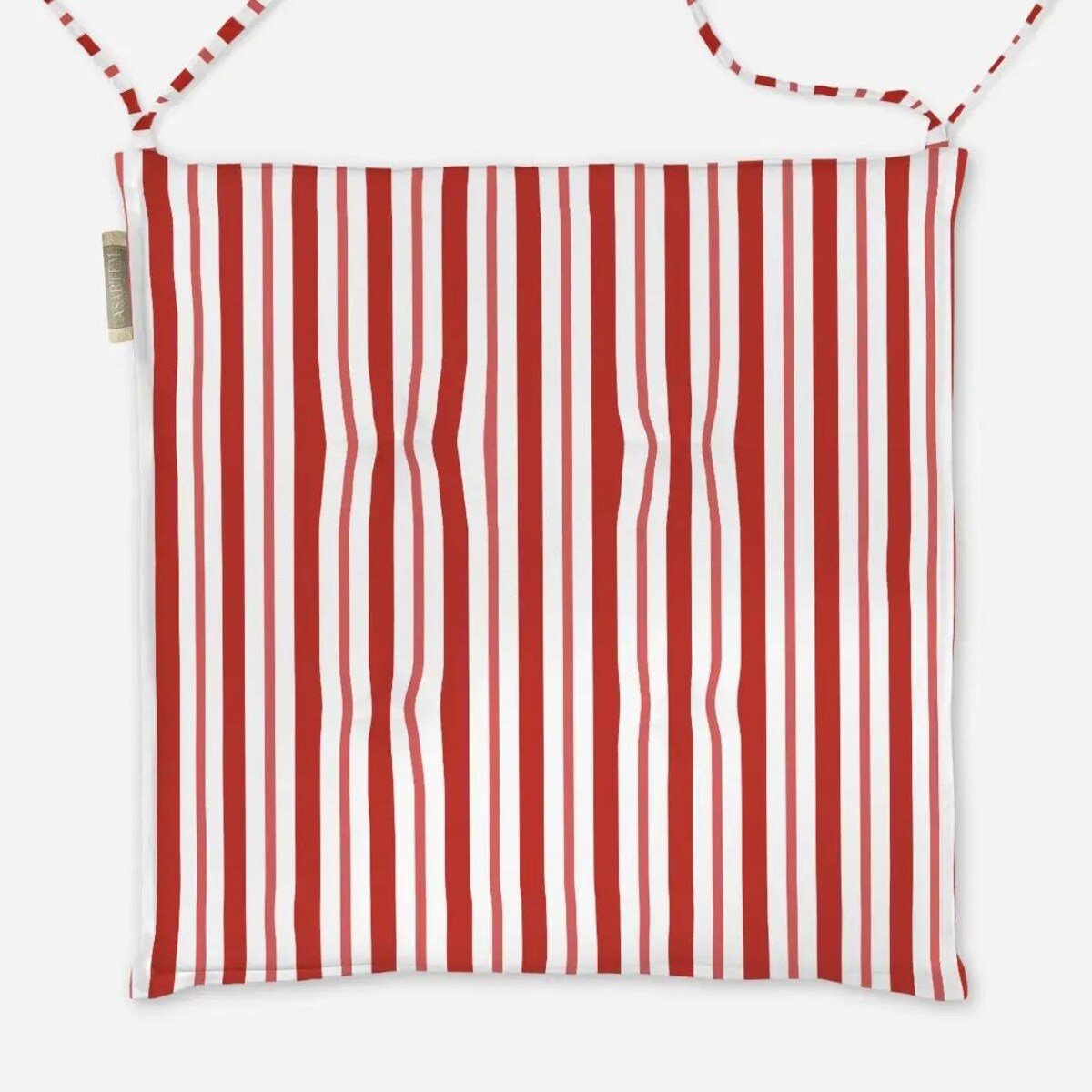 Poduszka świąteczna na krzesło - klasyczne czerwone świąteczne paski