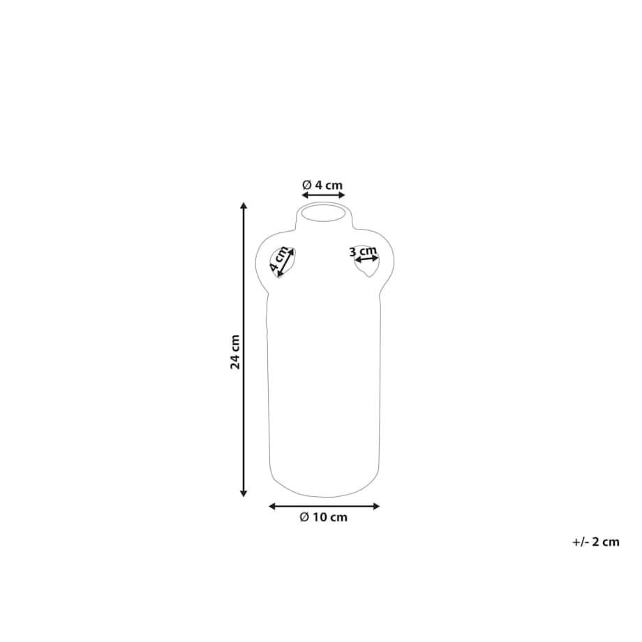 Wazon na kwiaty ceramiczny 24 cm różowy DRAMA