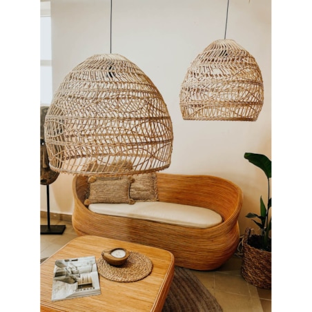 Lampa wisząca Cezar XL naturalna Monnarita
