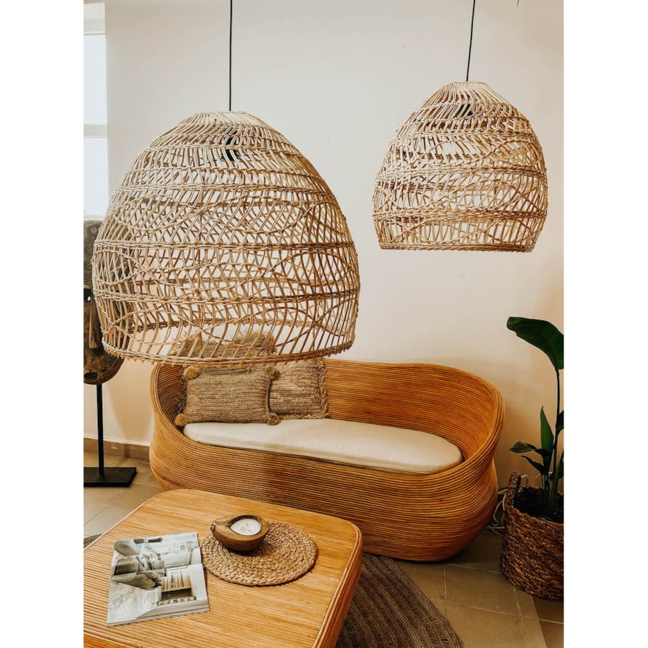 Lampa wisząca Cezar XL naturalna Monnarita