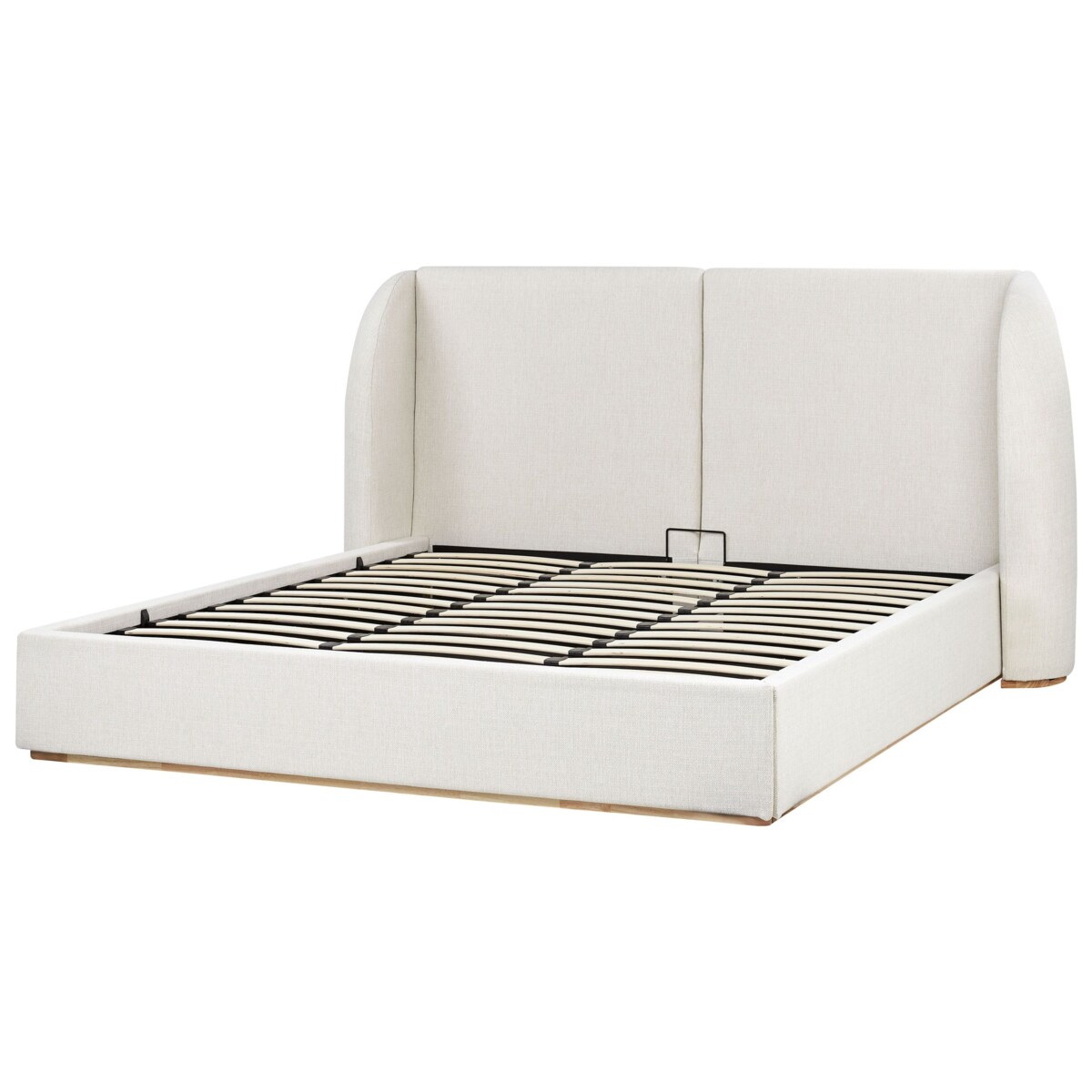 Łóżko z pojemnikiem MONESTIER 180 x 200 cm Złamana biel