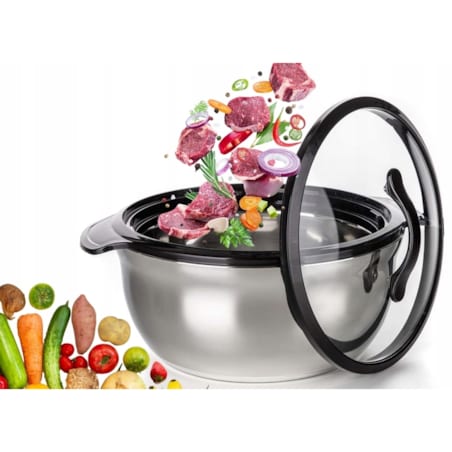 TERMOS OBIADOWY NA żywność garnek termiczny na prezent obiad stalowy 1,6 L
