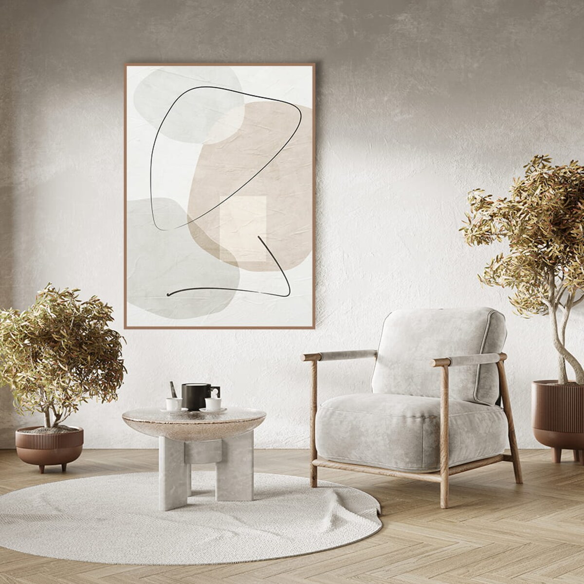 plakat neutral shapes 3 70x100 cm