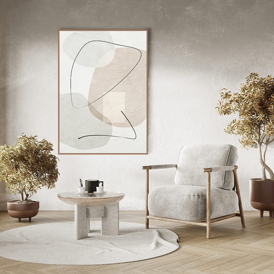 plakat neutral shapes 3 70x100 cm