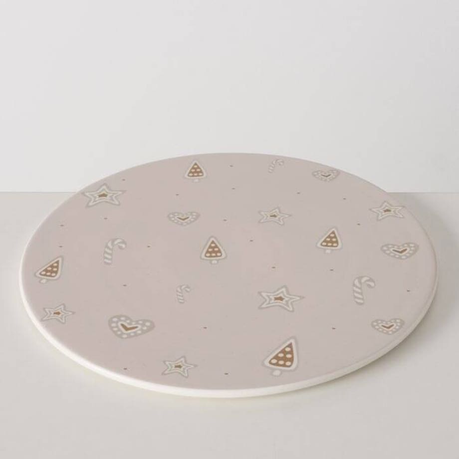 Płaska patera ceramiczna BAKERY, Ø30 cm