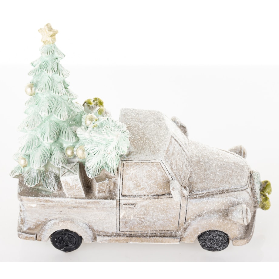 Dekoracja - samochód LED 13x15x8 cm CAMION- 2 para choinek