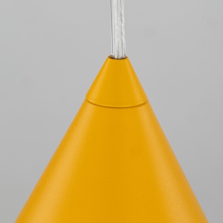 Żółta Lampa Wisząca Stożek Metalowy Cono Tk Lighting S