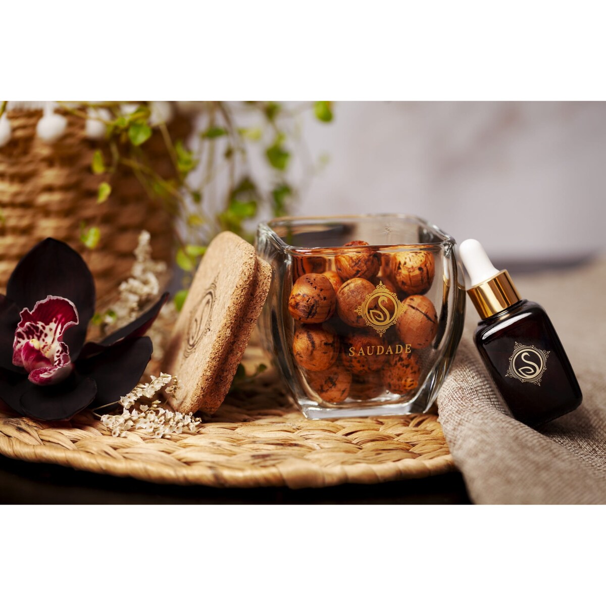 Dyfuzor korkowy o zapachu czarnej orchidei