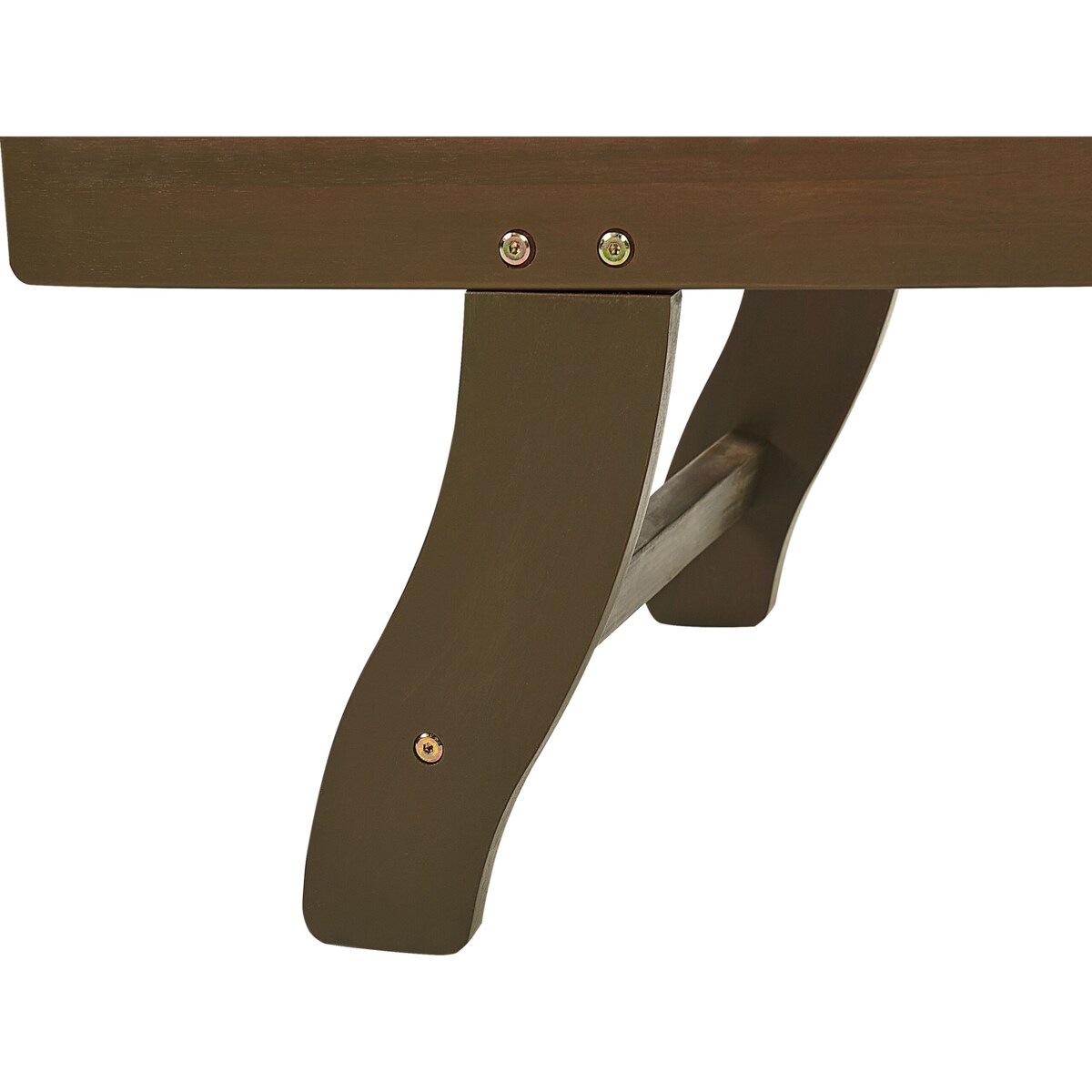 Leżak ogrodowy z poduszką AMANTEA Rozkładany Drewno akacjowe Ciemnoniebieski