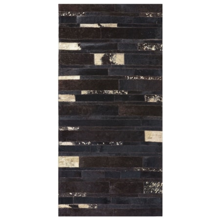 Dywan skórzany 80 x 150 cm brązowy ARTVIN