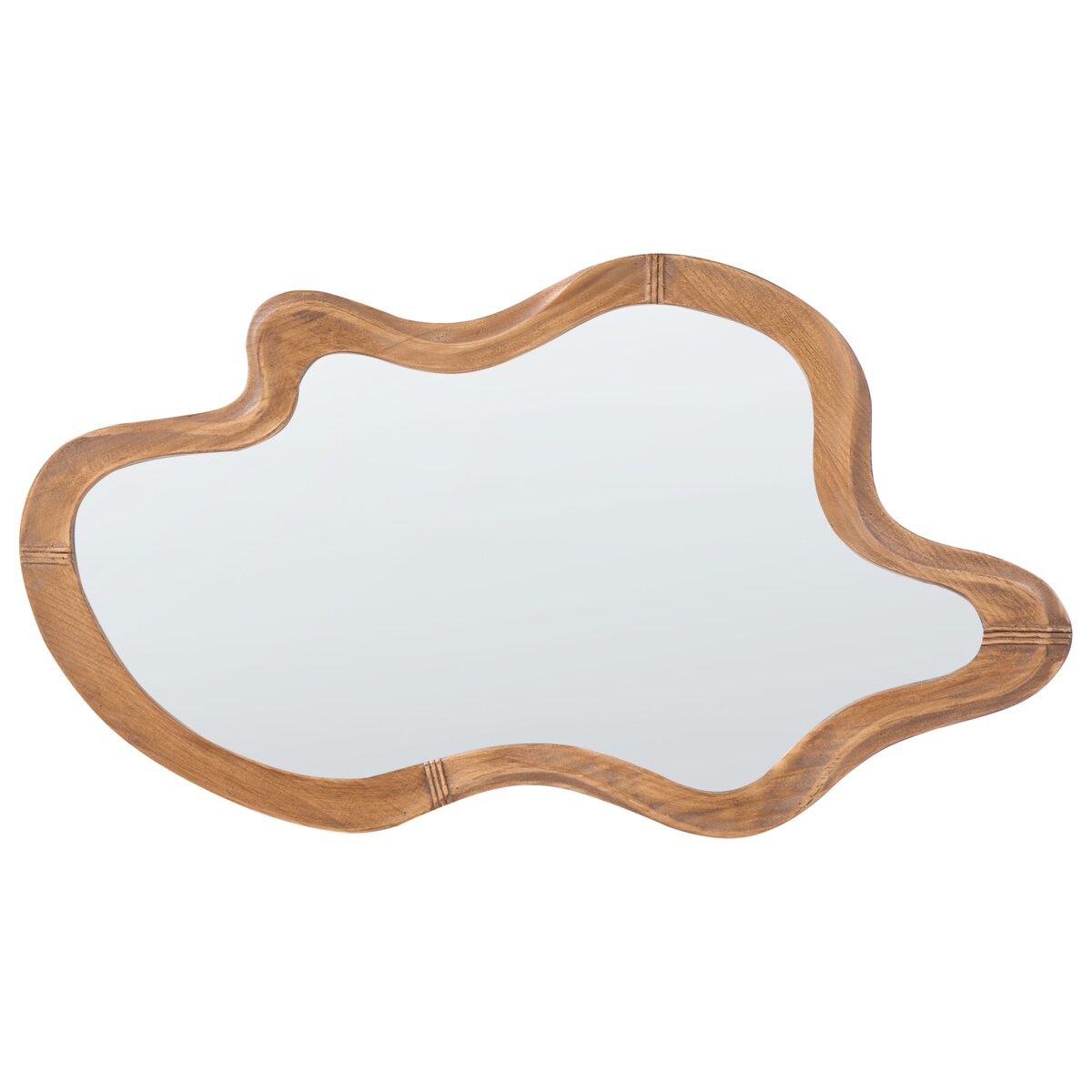 Lustro ścienne DREVANT 89 cm 52 cm Drewno sosnowe Naturalny