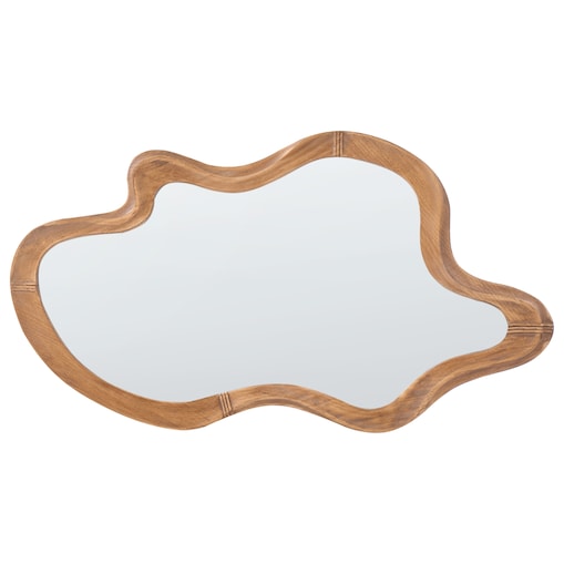 Lustro ścienne DREVANT 89 cm 52 cm Drewno sosnowe Naturalny